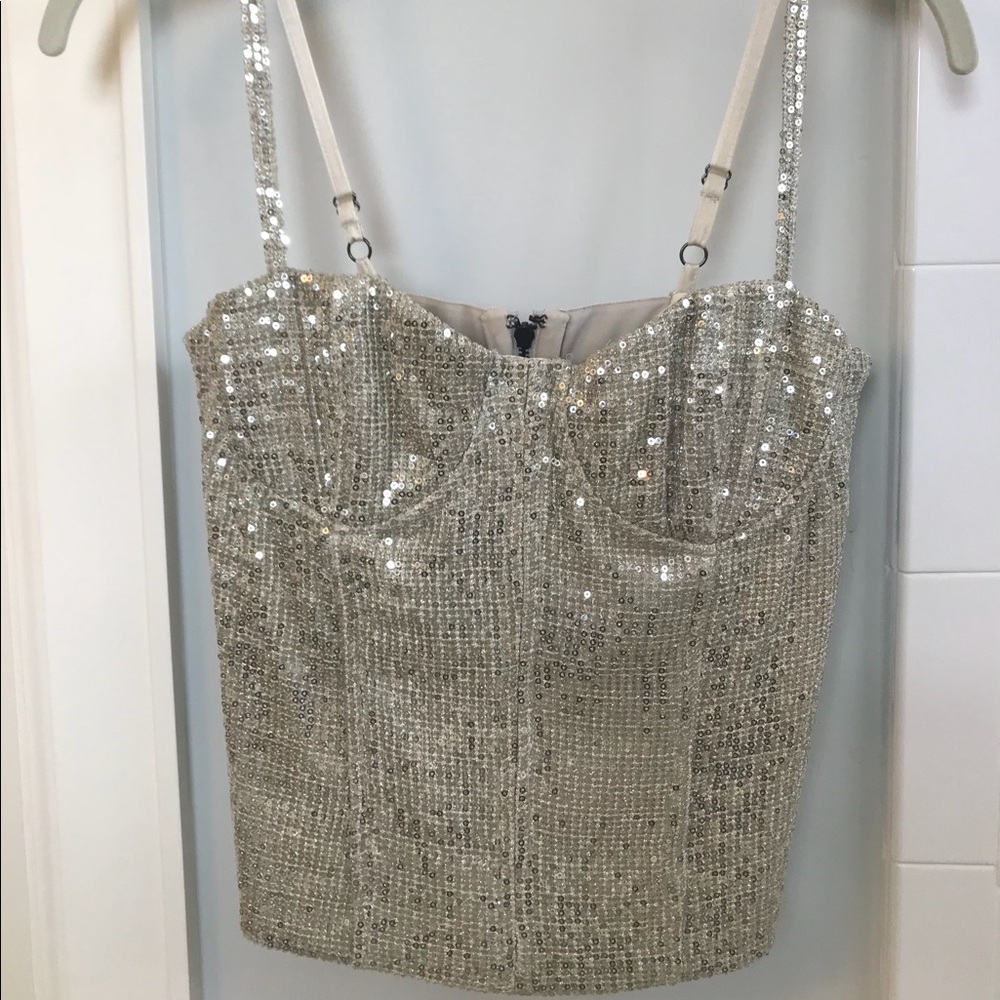 Beautiful sequin crop top